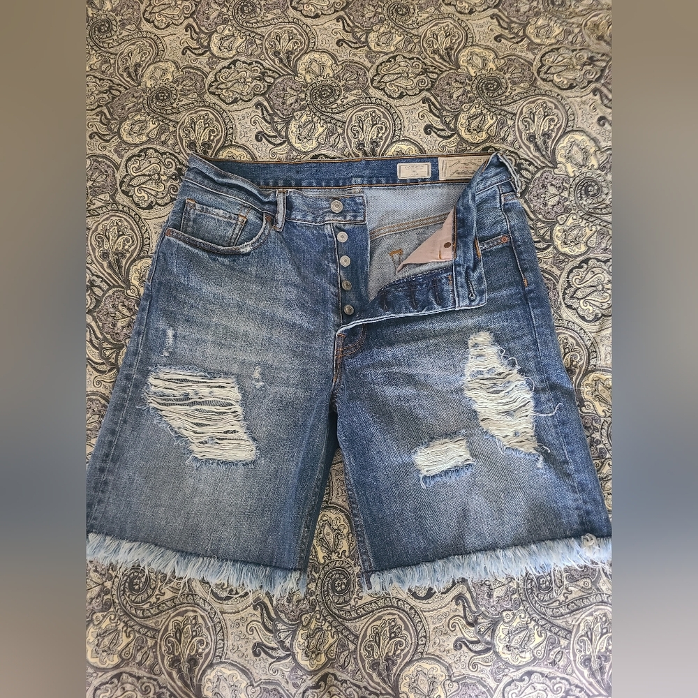All Saints Stylish Blue Denim Women Shorts